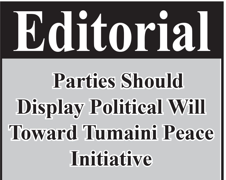 Parties Should Display Political Toward Tumaini Peace Initiative