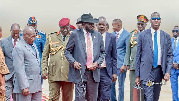 President Kiir is in Kampala for Museveni’s inauguration