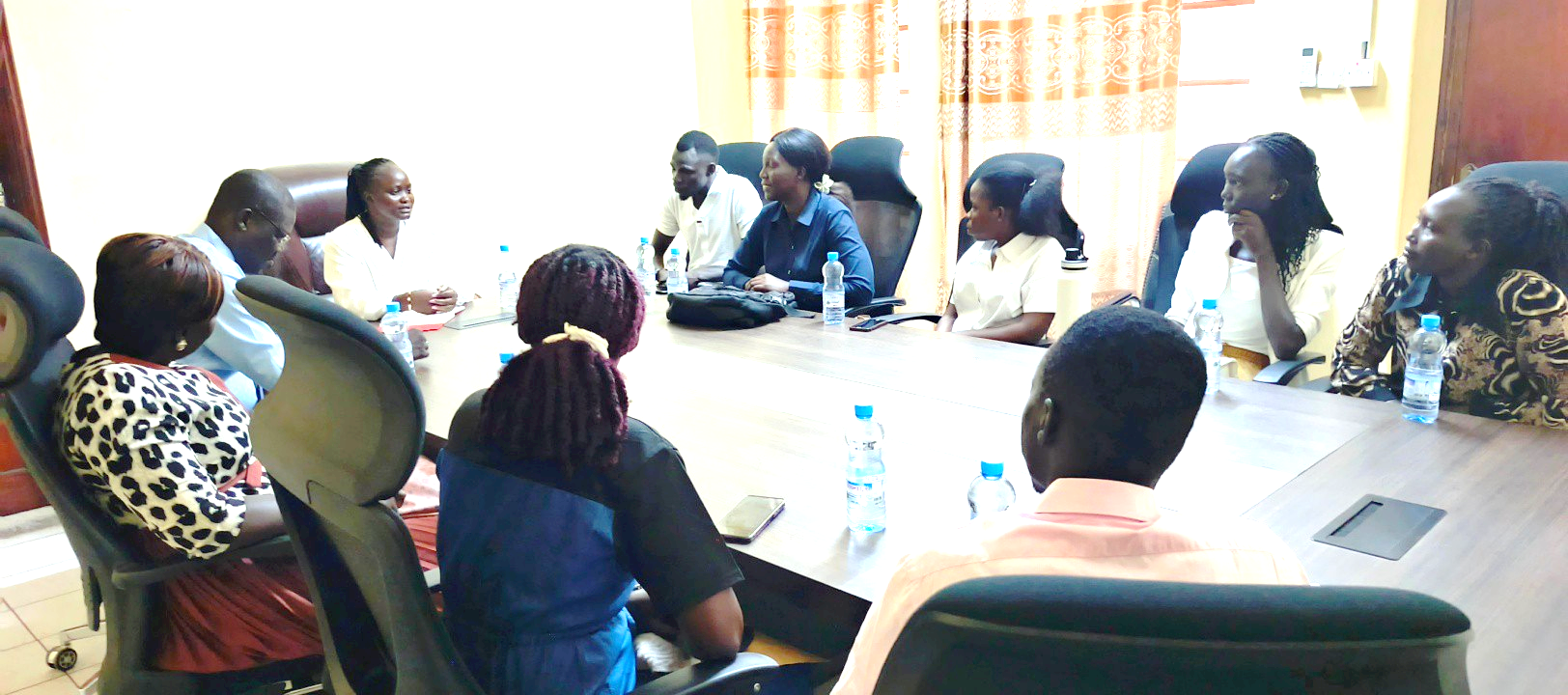 CES Minister of health Joyce Bakwa briefs nurses ahead of deployment