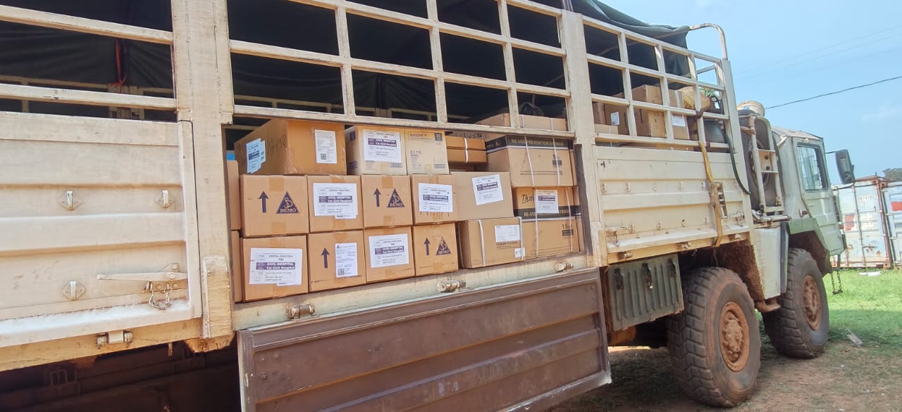 Drug consignment arrives as Yei